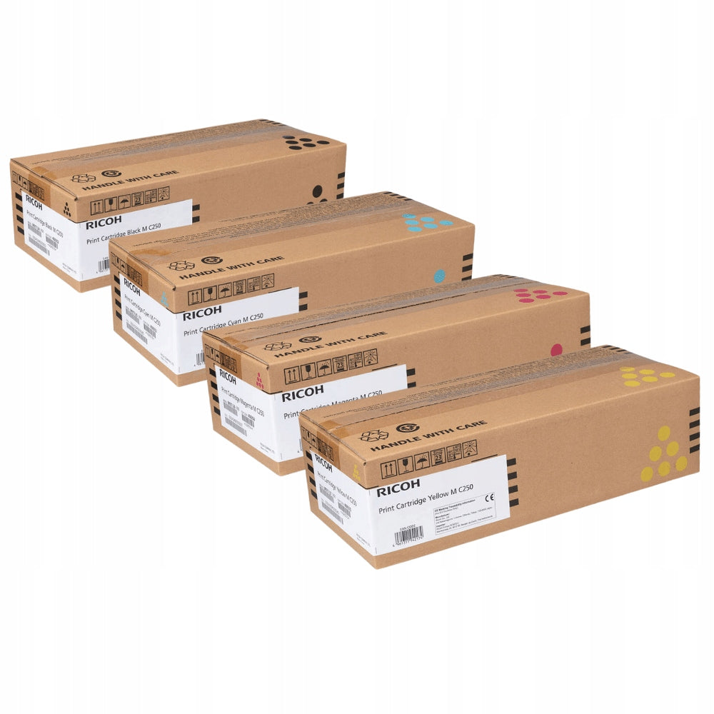 NEW Original Toner M C250 4-Pack CMYK Ricoh MC250W PC300 PC302FW Manufacturer Ricoh