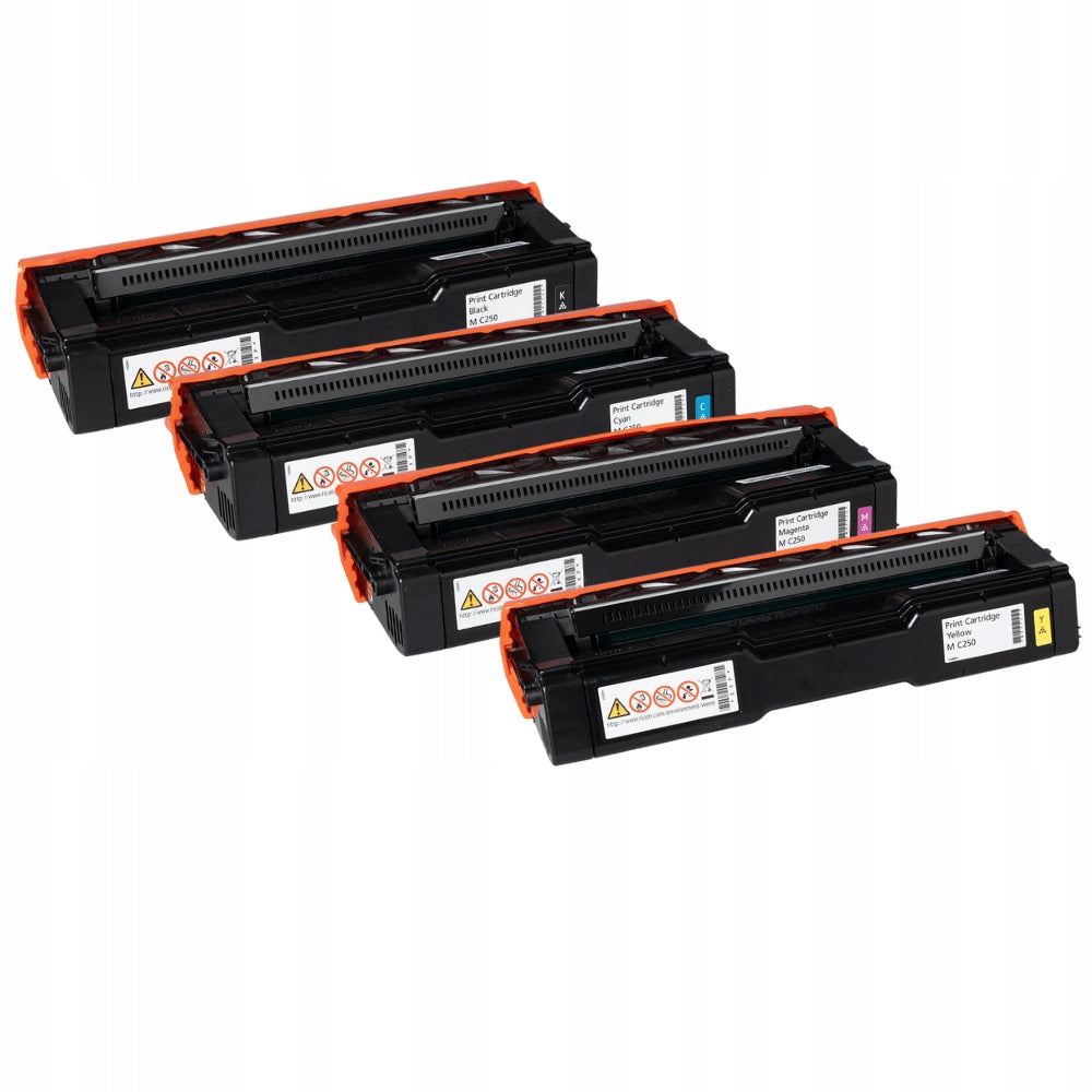 NEW Original Toner MC250 4-Pack CMYK Ricoh PC300W PC301SF M C250FWB Packaging status original