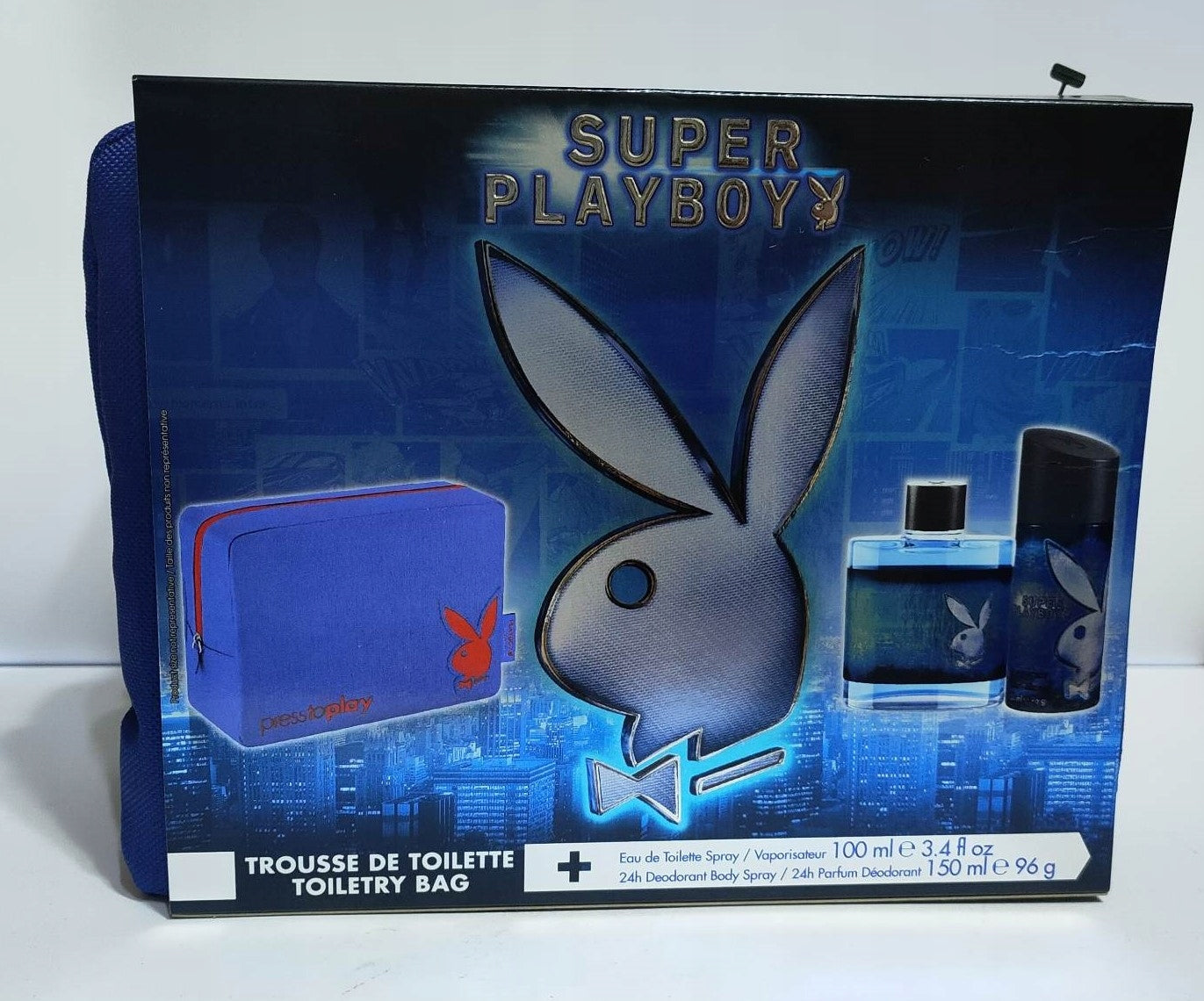 NEW PLAYBOY PLAYBOY 100 ML EDT _ 150 ML DEO + ONLY Packaging status original