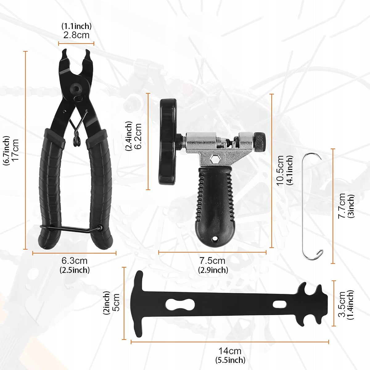 NEW PLIERS WRENCH FOR FASTENING CHAIN CLIPS 9PC Manufacturer code 6942278433729