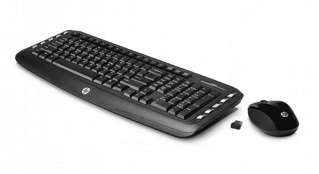 NEW SET WIRELESS KEYBOARD MOUSE HP 2.4GHz USB GERMAN
