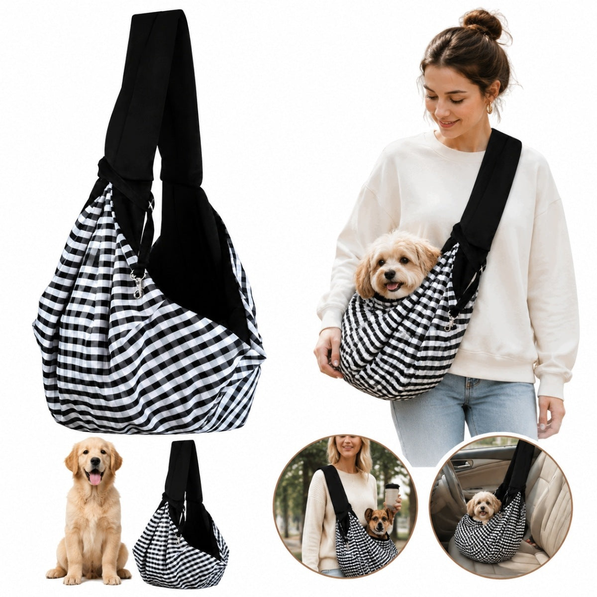 NEW SHOULDER NET BAG FOR CARRYING DOG ANIMALS TRANSPORTER BACKPACK