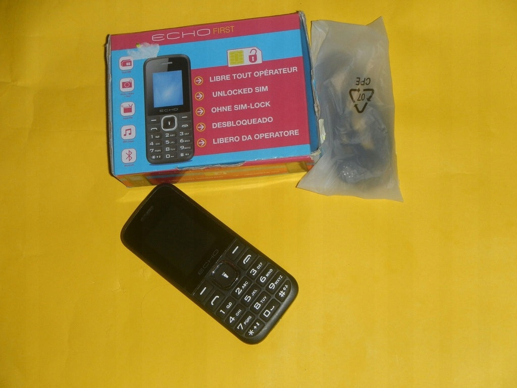 NEW SIMPLE ECHO FIRST PHONE WITH FLASHLIGHT! SET! DUAL SIM