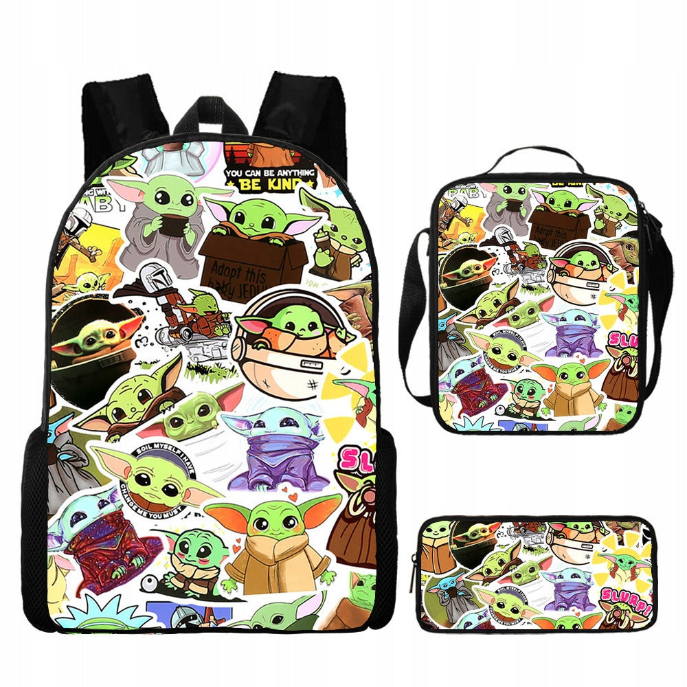 NEW STAR WARS SCHOOL SET BACKPACK A4 BAG PENCIL CASE Manufacturer code SN4R5TYB