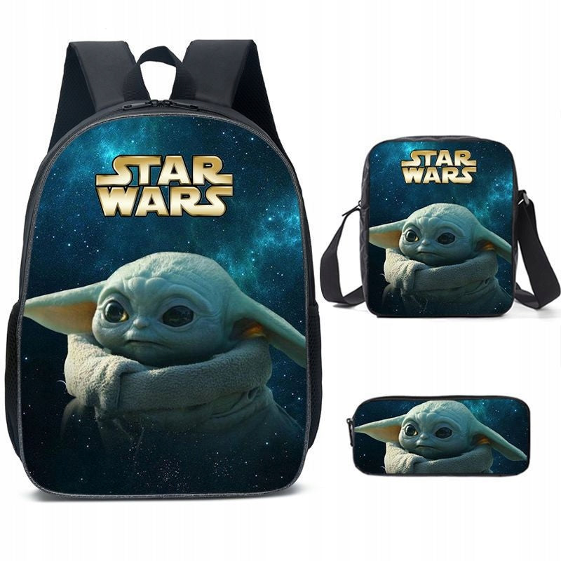 NEW STAR WARS SCHOOL SET BACKPACK A4 BAG PENCIL CASE
