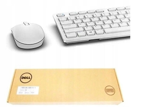 NEW Set Dell KM636 mouse+ keyboard POLISHED white