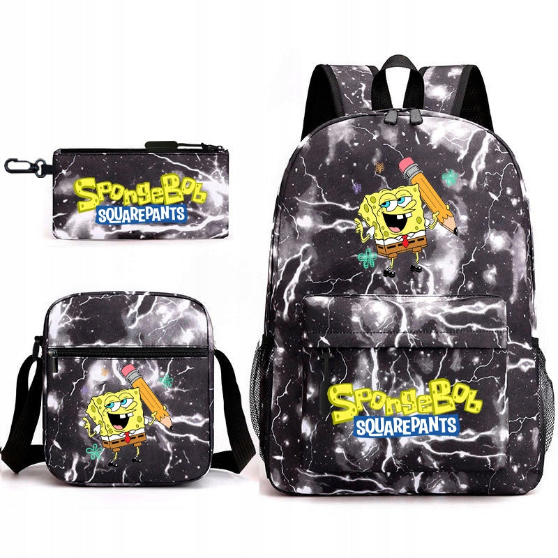 NEW SpongeBob SquarePants SCHOOL SET BACKPACK BAG PENCIL CASE Manufacturer code drty56ufthyrt