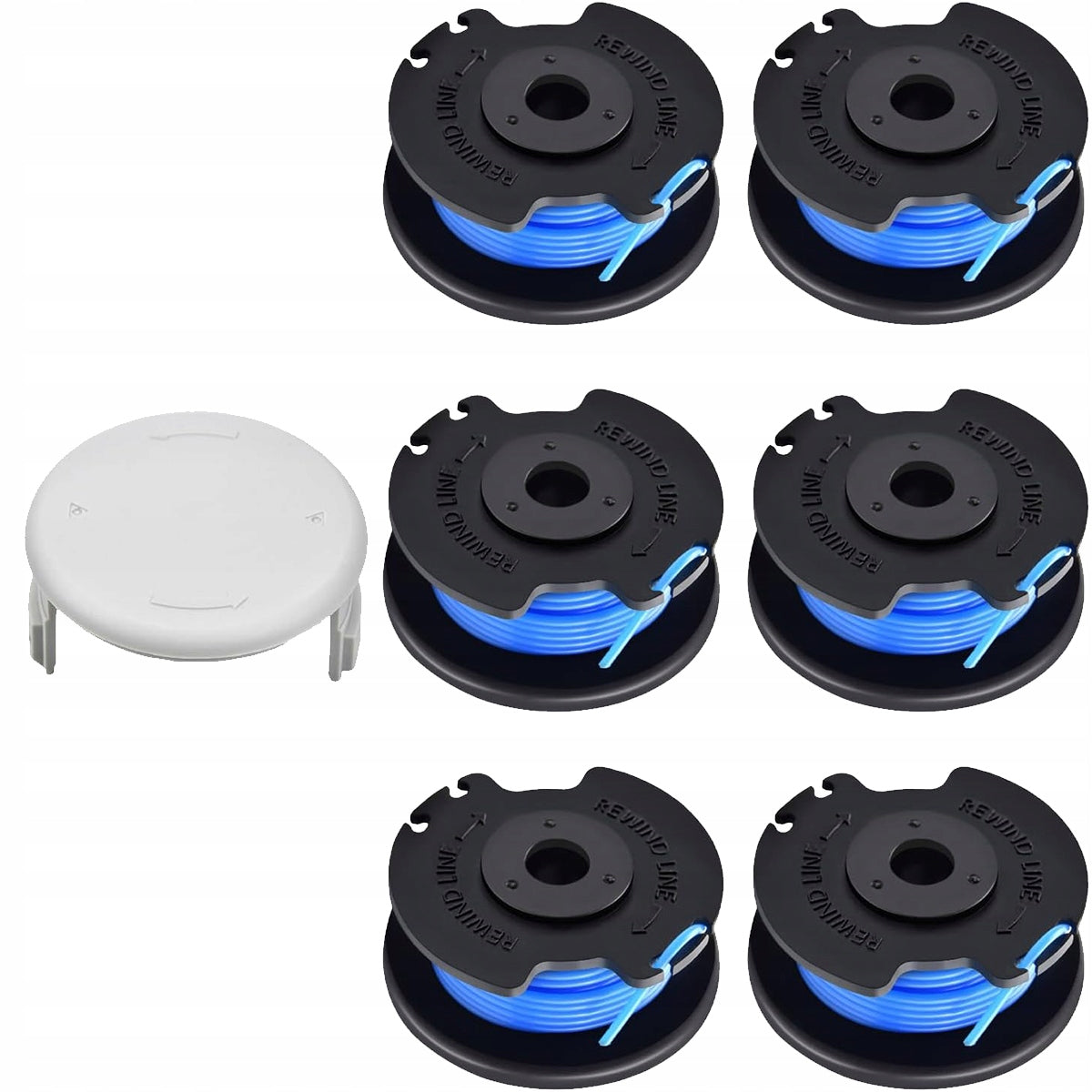 NEW Spool with 1,65mm line for Ryobi trimmer - 6PCS Type head