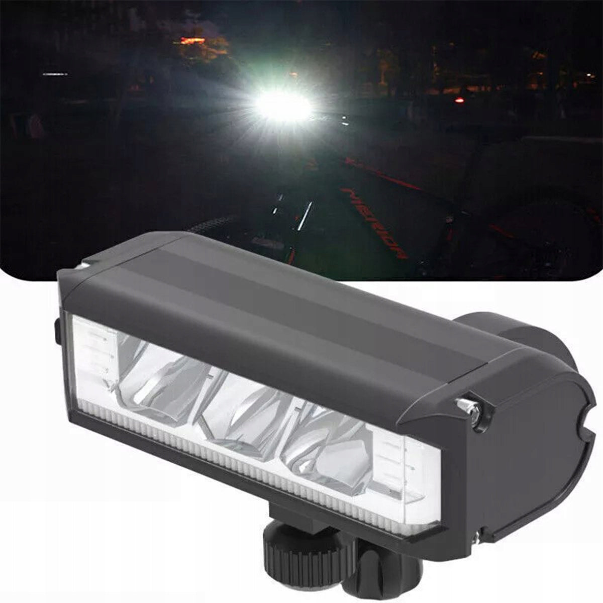 NEW Strong Bicycle Light Front Lamp Flashlight Light 3 x LED 900lm Packaging status original