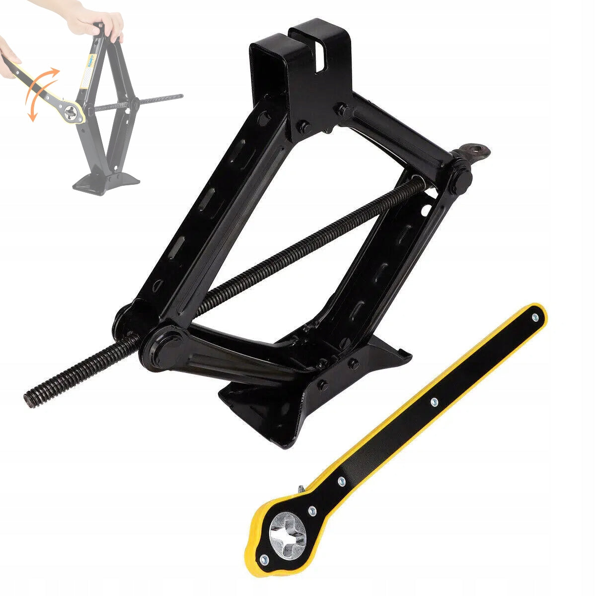 NEW TRAPEZOIDAL CAR LIFT STRONG TRAPEZOIDAL JACK 2.5 TONS