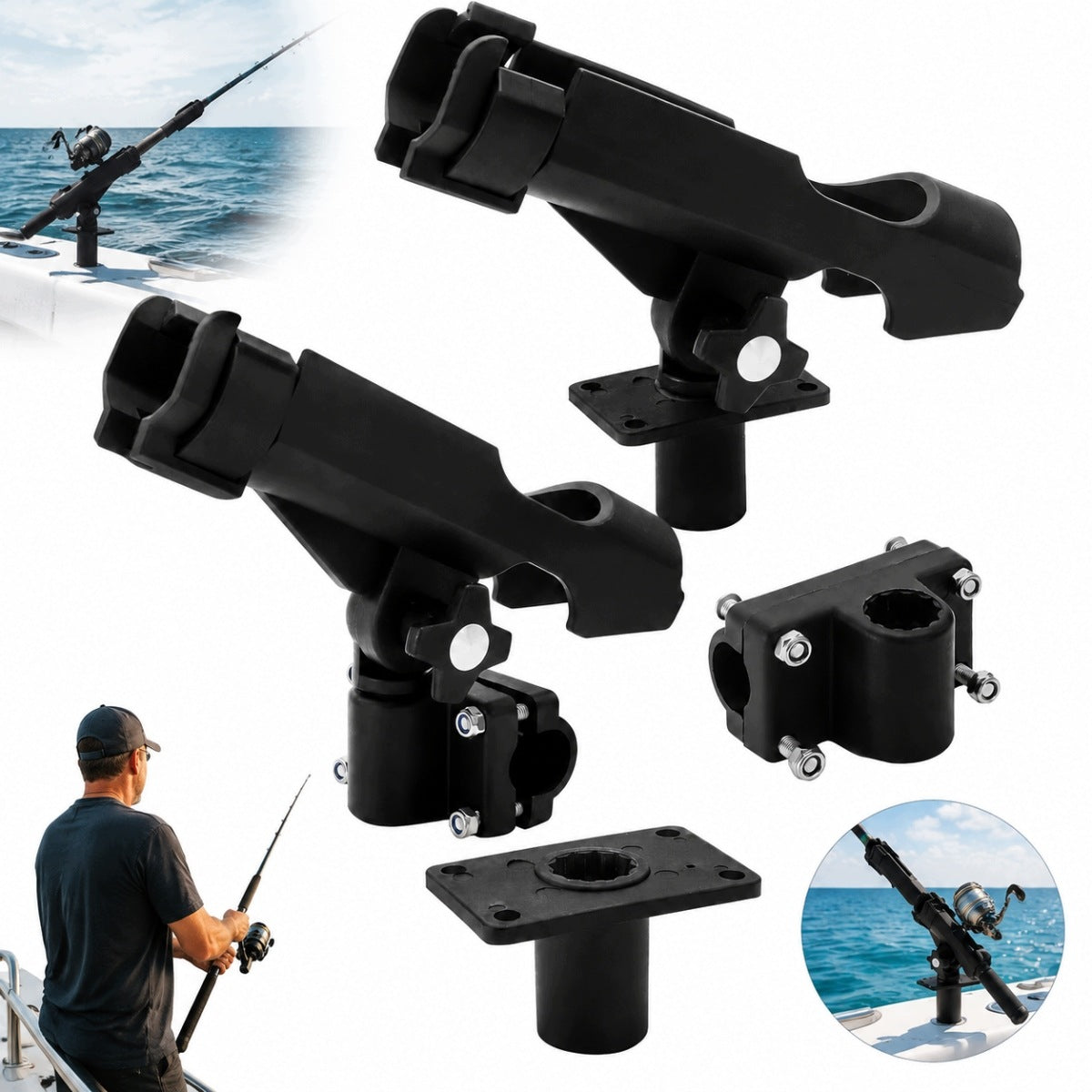 NEW Trolling rod holder for boat- Mounting to