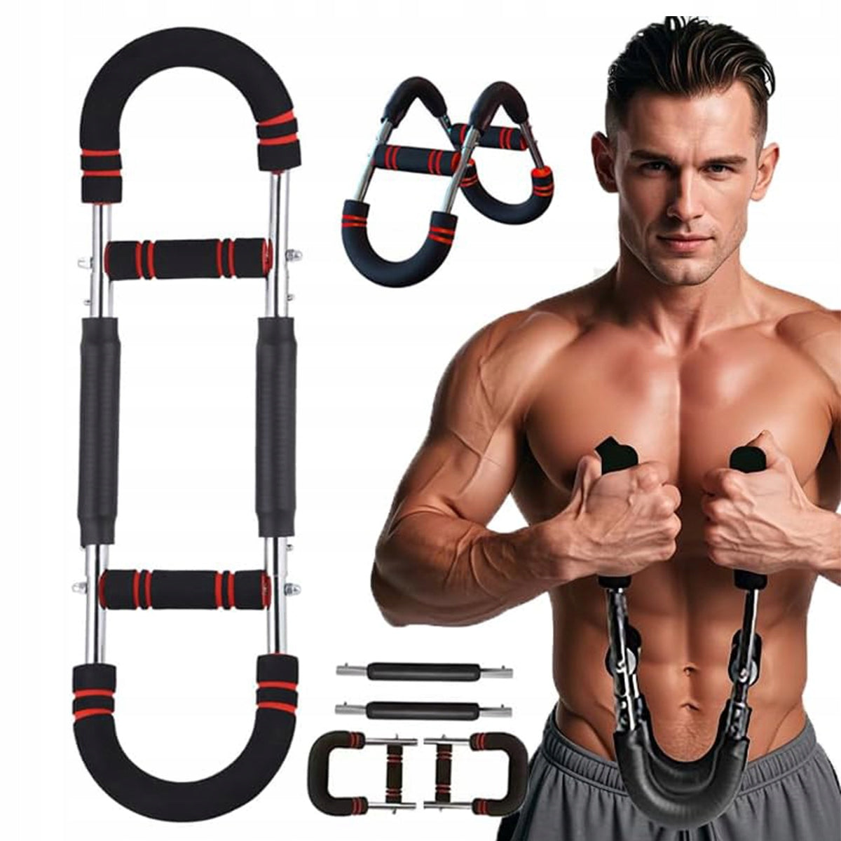NEW Twister Arm Trainer, Adjustable Exercise Bar with Power Spring Packaging status original