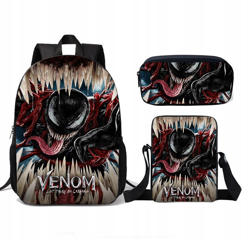 NEW Venom SCHOOL SET BACKPACK A4 PENCIL CASE BAG Brand no brand