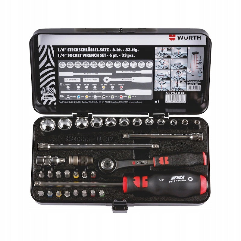 NEW Wurth 09651132 socket wrench set