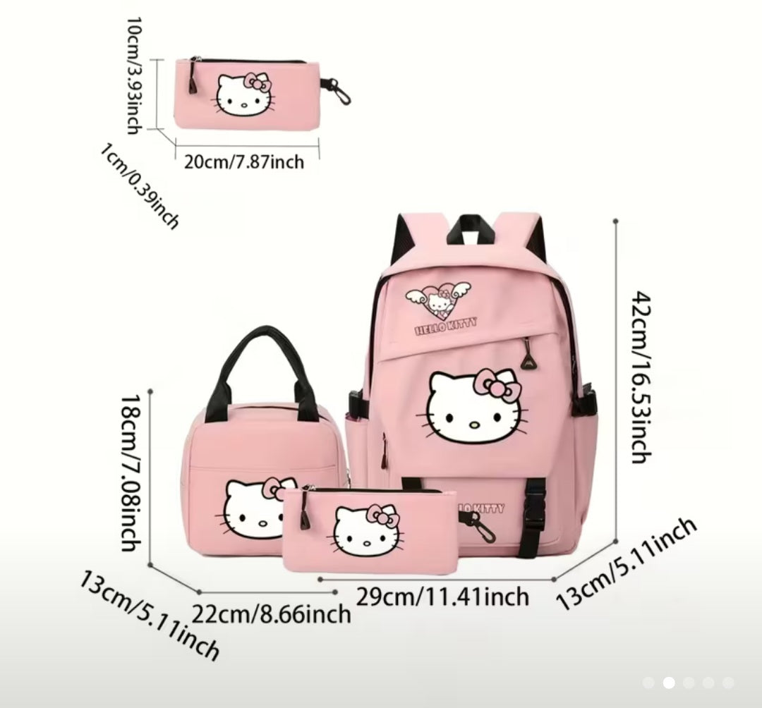 NEW hello kitty SCHOOL SET BACKPACK BAG PENCIL CASE TO CHOOSE PATTERN! Brand no brand
