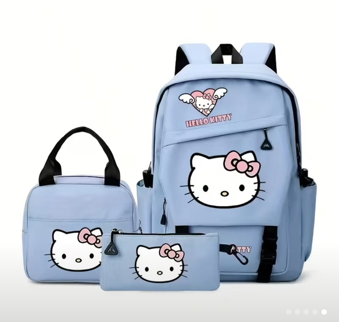 NEW hello kitty SCHOOL SET BACKPACK BAG PENCIL CASE TO CHOOSE PATTERN! Manufacturer code dfry56yhdfhyrtsd