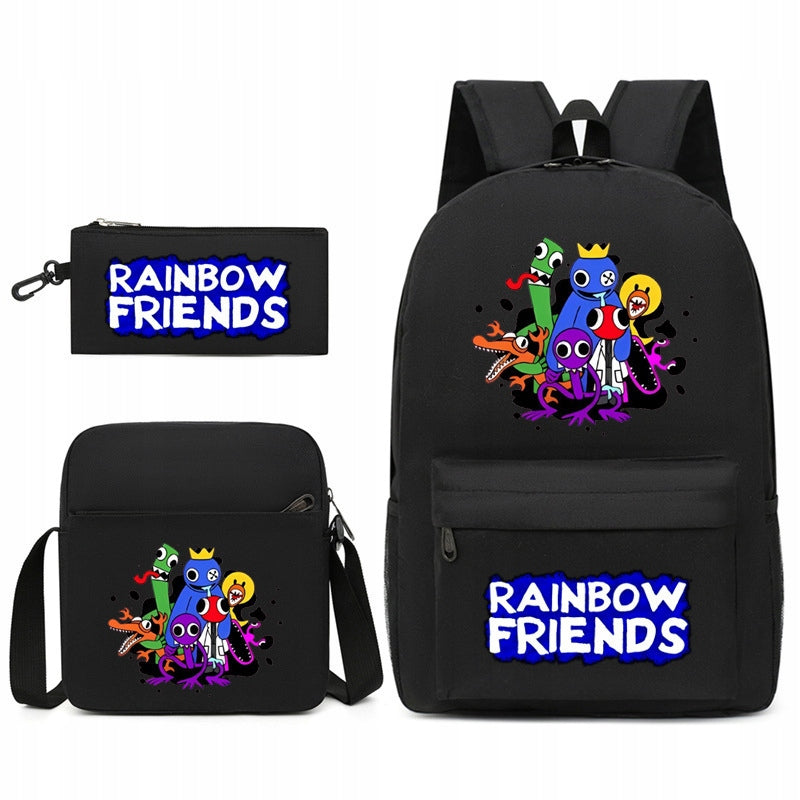 NEW rainbow friends roblox SCHOOL SET BACKPACK A4 PENCIL CASE BAG Manufacturer code E4R5TH6Y
