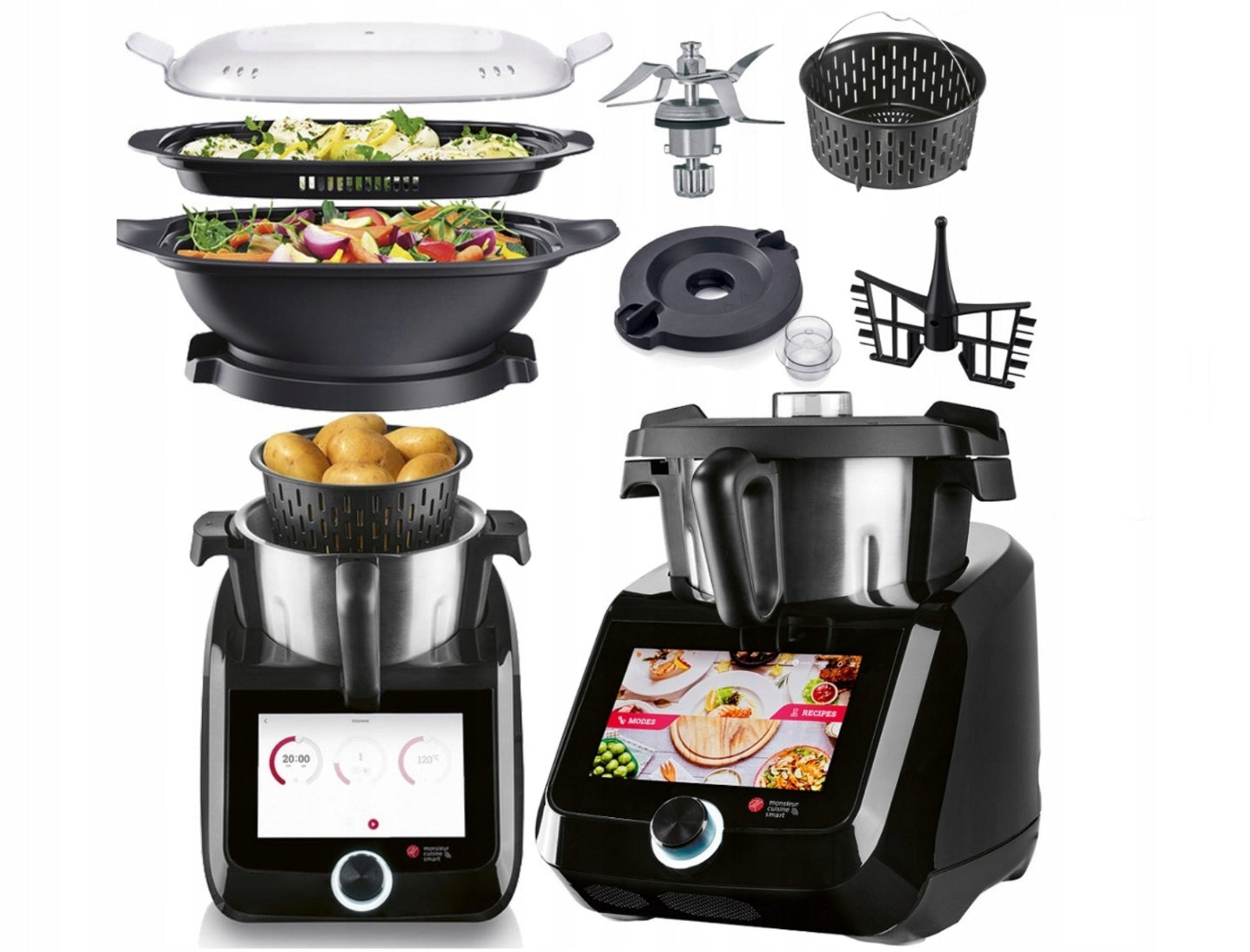 NEWEST ROBOT MONSIEUR CUISINE SMART 8 1200W LIDLOMIX WIFI SUPER SET