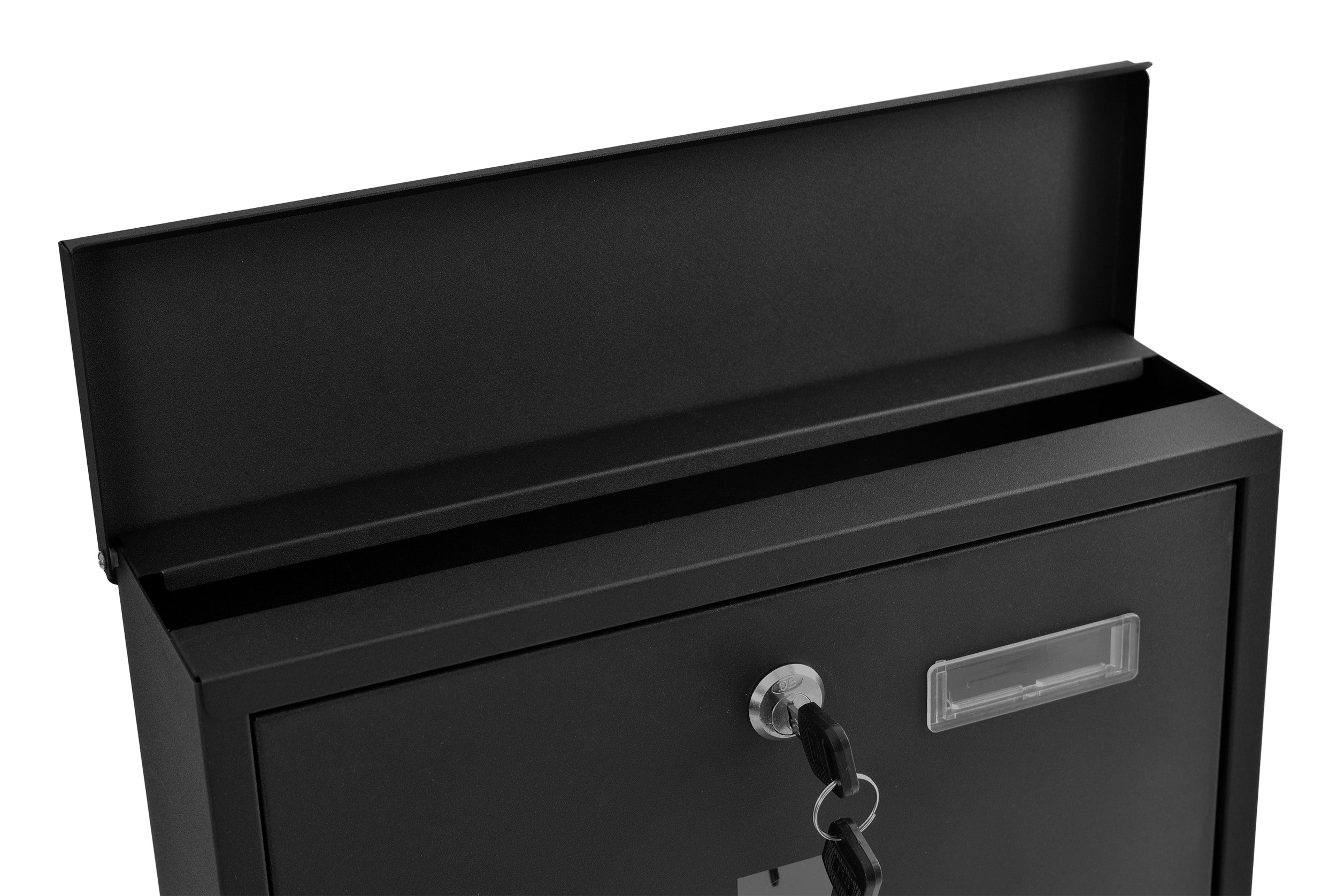 NEWSPAPER LETTERBOX MAIL HOME RECEIPT POSTAL BLACK STEEL Product height 33.5 cm