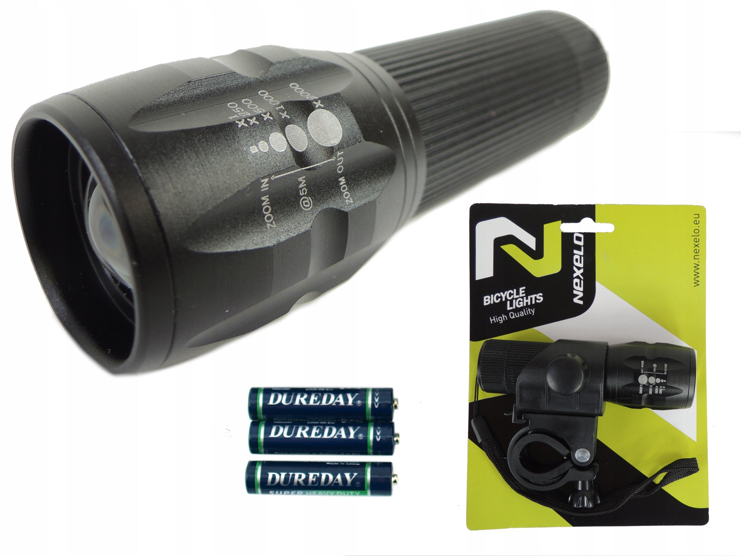 NEXELO Front Bike Light 1 LED-1W Rechargeable L177025NEX Packaging status original