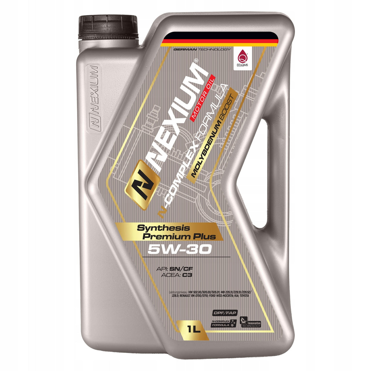 NEXIUM 5W30 C3 synthetic motor oil SN+ CF 1L
