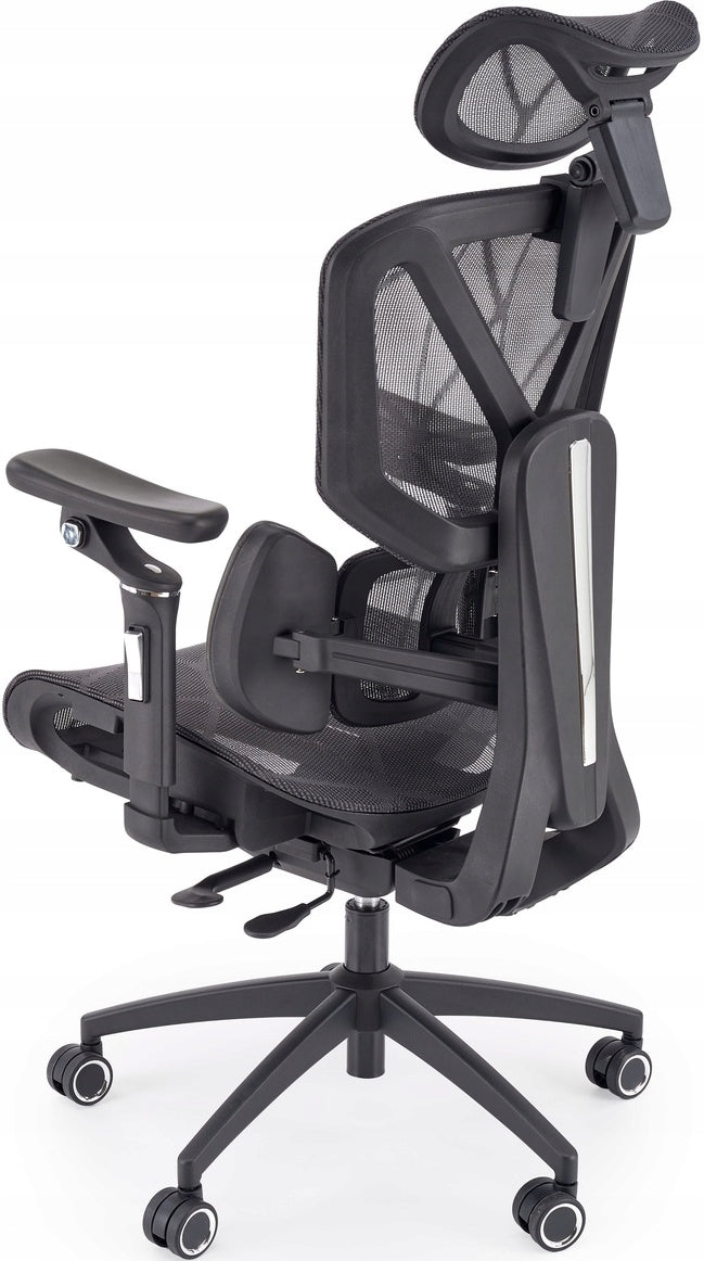 NEXO Office Chair Black Rotating Ergonomic Cabinet Mesh Packaging status original