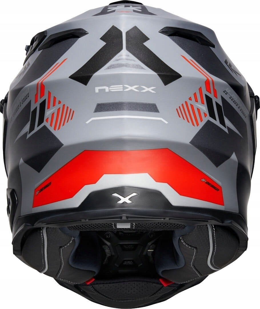 NEXX X.WED2 Wild Country Grey Red Motorcycle Helmet GIFT Model X.WED 2
