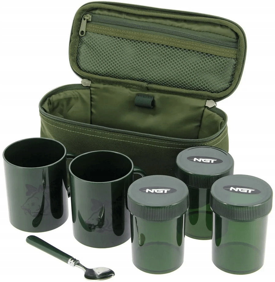 NGT Camping Picnic Coffee Set with Cups for 2 People