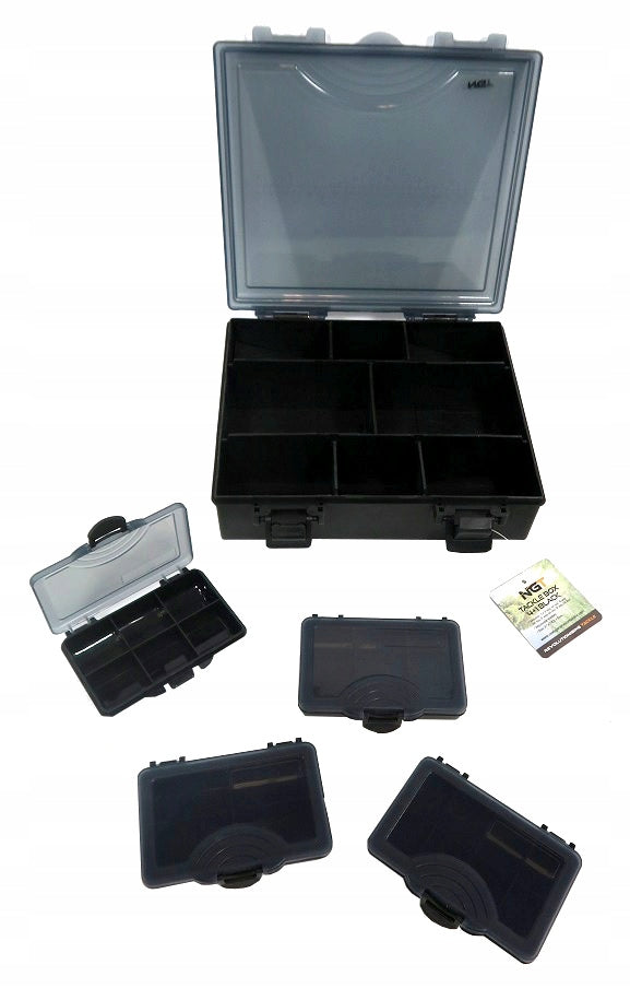 NGT Organizer Tackle Box Pencil Case 4+1 Manufacturer code FTB-SYSTEM-4+1