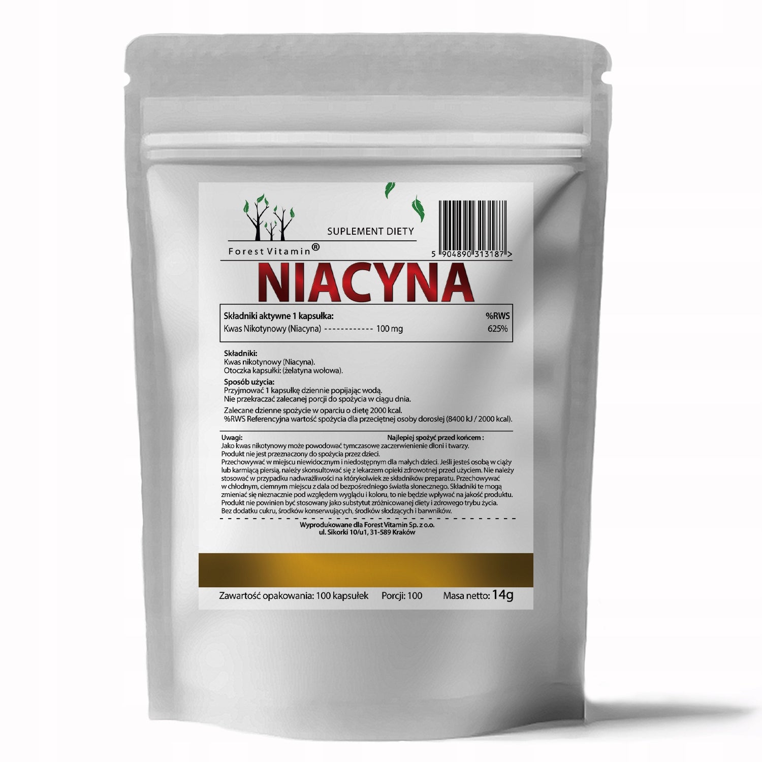 NIACIN 100MG VITAMIN B3 NICOTINIC ACID 100caps FLUSH EFFECT CIRCULATION Packaging status original