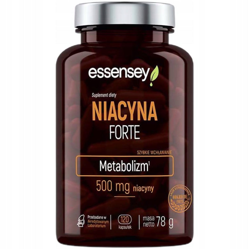 NIACIN FORTE 500MG Skin Fatigue Nervous System 120DAYS VITAMIN B3 WIT PP