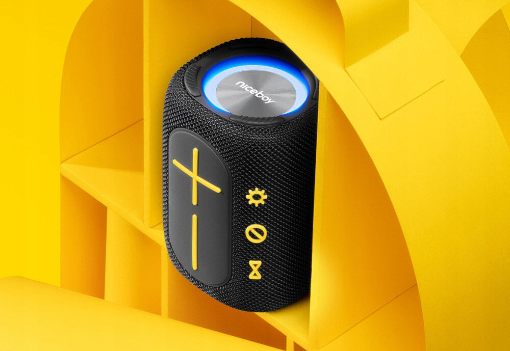 NICEBOY Raze Supersonic Mobile Speaker 16W FM Radio Battery 15h IPX6 USB-C Packaging status original