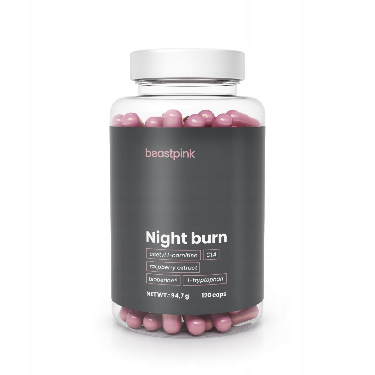NIGHT FAT BURNER FOR WOMEN 120caps Weight Loss Sleep BeastPink
