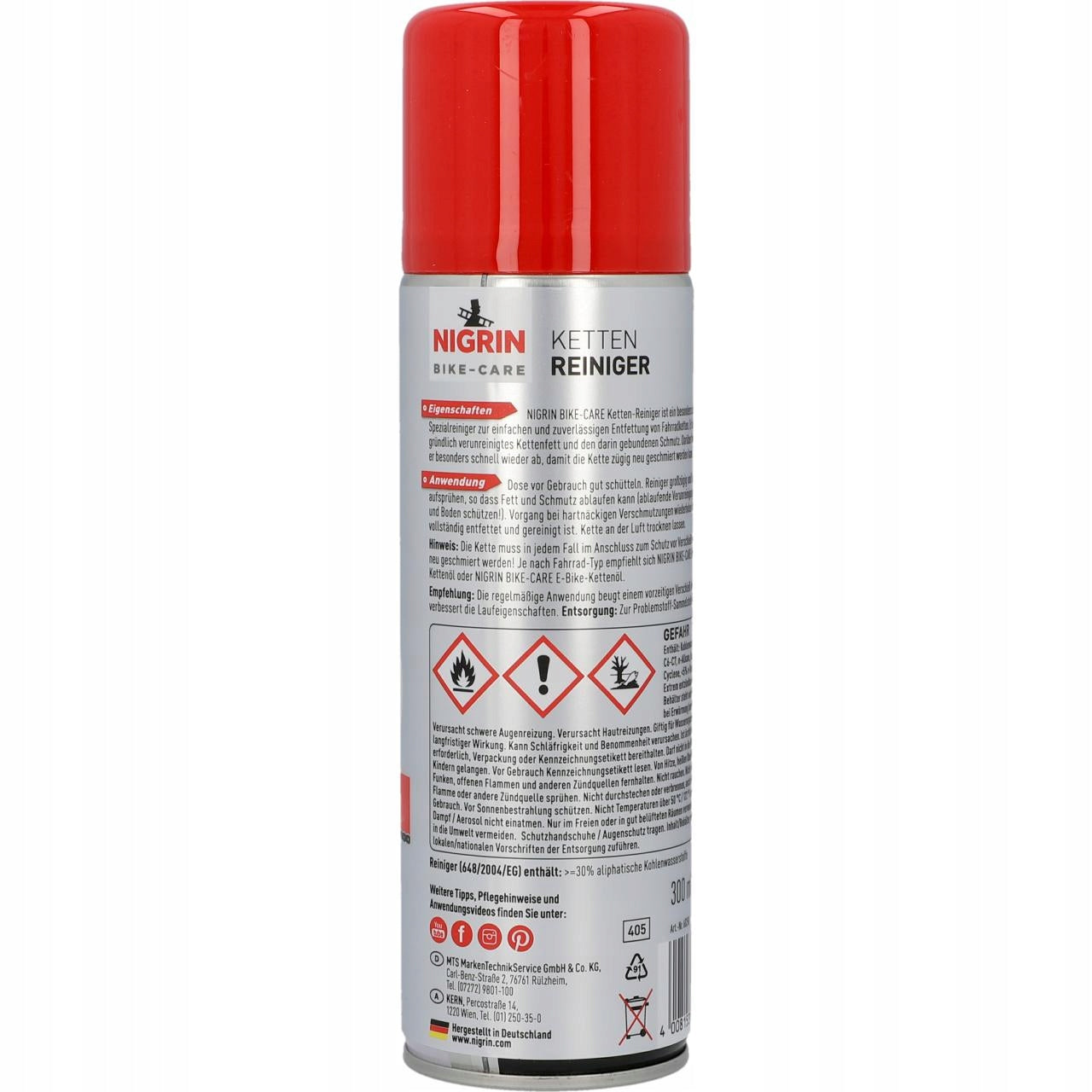 NIGRIN Bicycle Chain Cleaner 300 ml Spray GERMAN Manufacturer code 60250