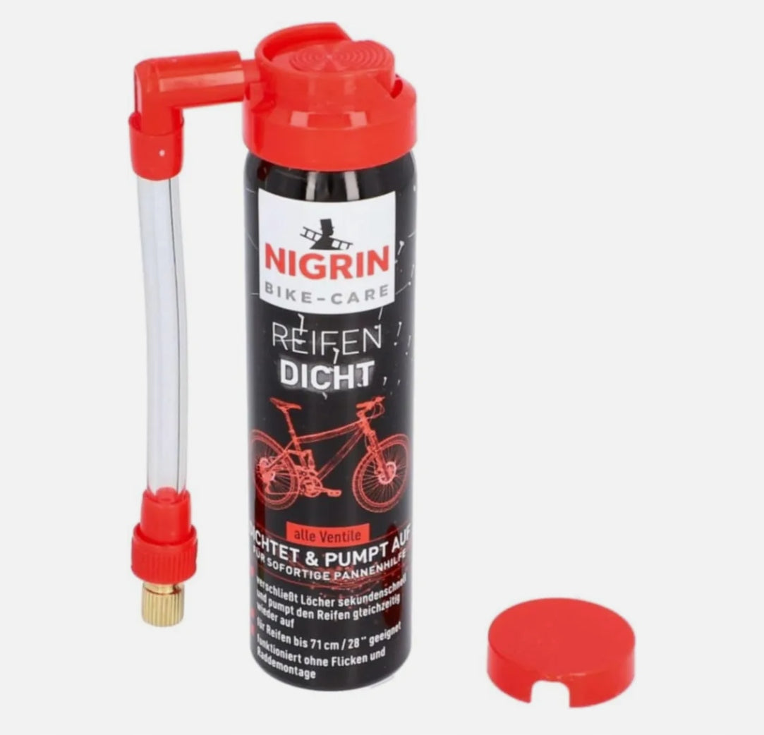 NIGRIN GERMAN Bicycle Tube Tire Sealant 75ml Repair Spray Manufacturer code 4008153606144
