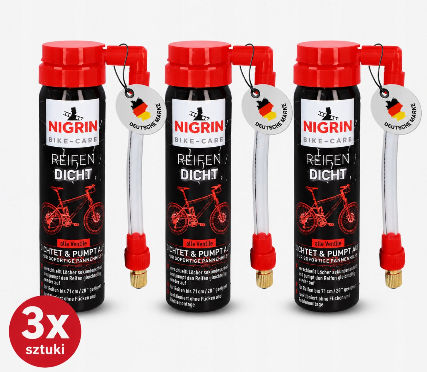 NIGRIN GERMAN Bicycle Tube Tire Sealant 75ml Repair Spray