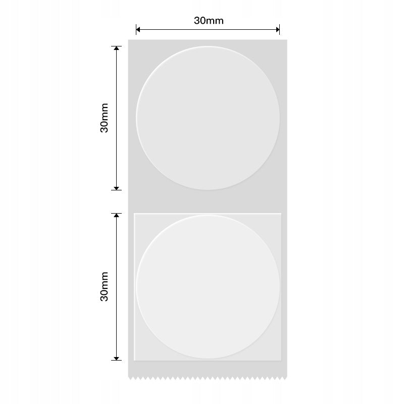 NIIMBOT LABELS TRANSPARENTE ROUND STICKERS 31mm 210pcs FOR B21 B3S B1 Manufacturer Niimbot