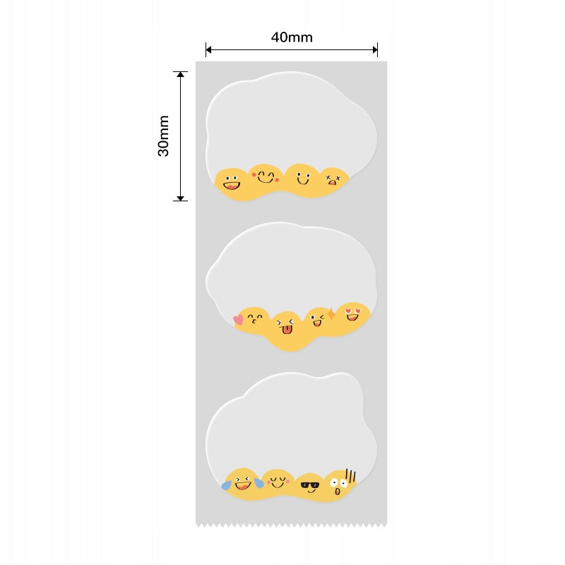 NIIMBOT Labels Stickers 41x31mm ROUND TRANSPARENT 220pcs for B21/B3S/B1 Manufacturer Niimbot