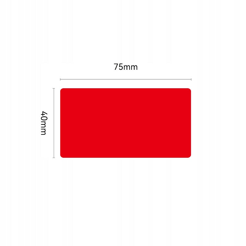 NIIMBOT Labels Stickers 75*40mm RED 690pcs for K3/W printer Manufacturer code 75x40RD_K3
