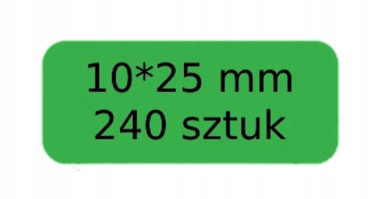 NIIMBOT Labels Stickers GREEN 10*25mm 240pcs