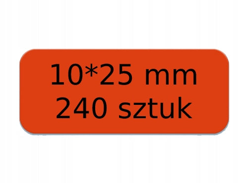 NIIMBOT Labels Stickers RED 10*25mm 240pcs