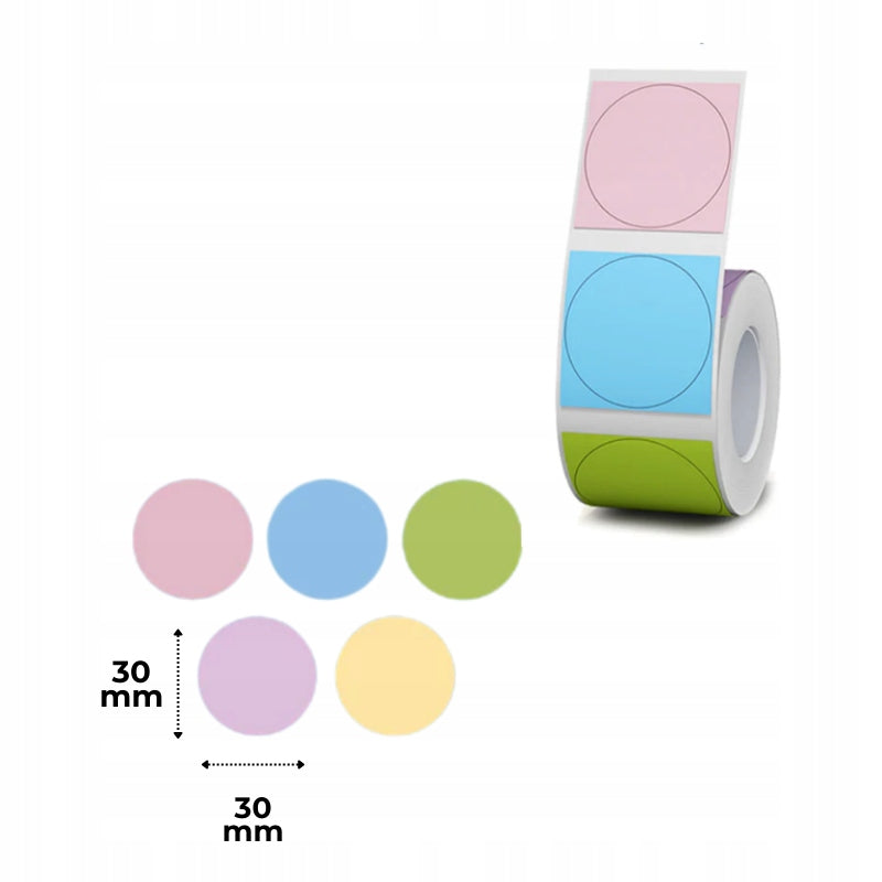 NIIMBOT Labels Stickers Round Colorful 31х31 mm 210 pcs to B1, B21