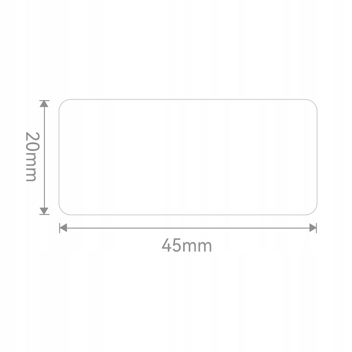 NIIMBOT THERMAL LABELS STICKERS 45x20MM WHITE 320pcs SELF ADHESIVE Manufacturer Niimbot