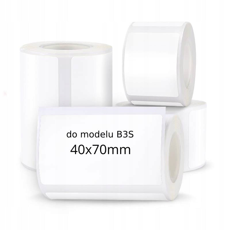 NIIMBOT THERMAL LABELS STICKERS FOR B3S 40x70MM 110pcs SELF ADHESIVE