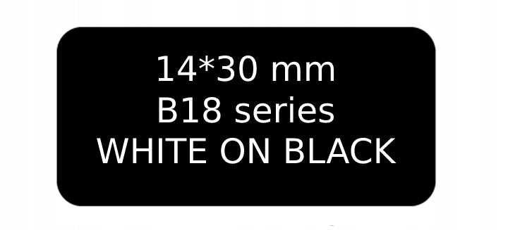 NIIMBOT for PRINTER B18 N1 14*30 BLACK White PRINT