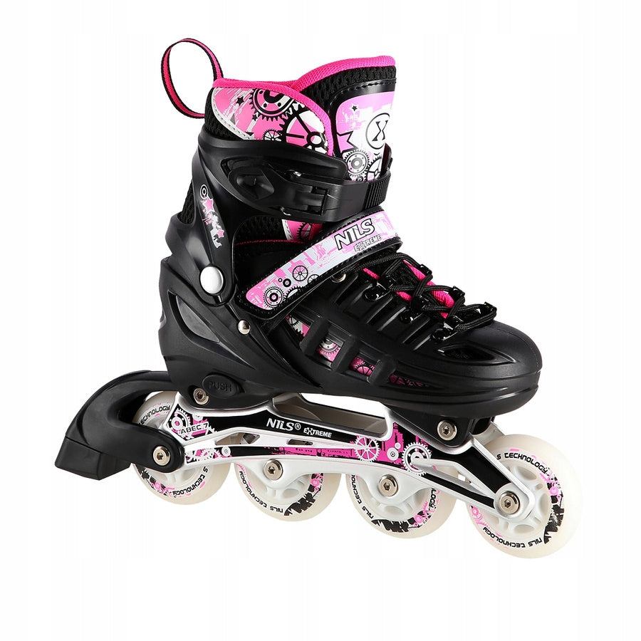 Schlittschuhe/ Rollschuhe 4in1 Nils Extreme Pink, M, 35-38 