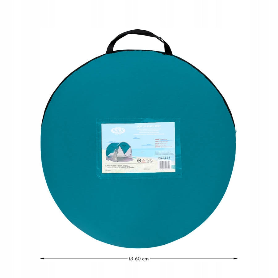 NILS Beach Tent Self Deploying Waterproof UV Filter In Cover Manufacturer code 15-04-019