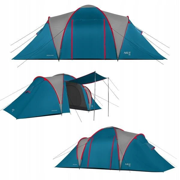 NILS CAMP tourist tent with family vestibule NC6031 HIGHLAND Manufacturer code 5908261680700
