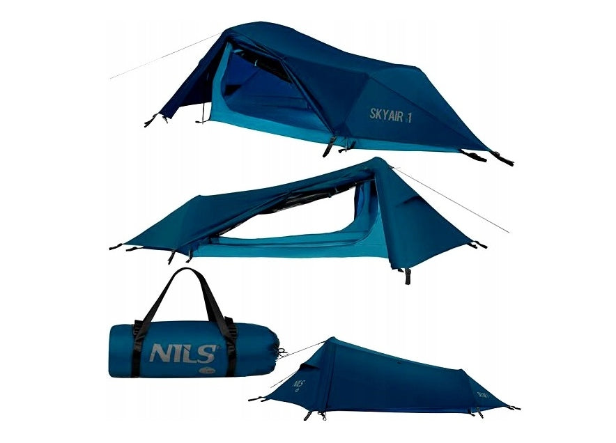 NILS NC2501 TENT ULTRA LIGHT SKYAIR 1 BLUE SINGLE LIGHT