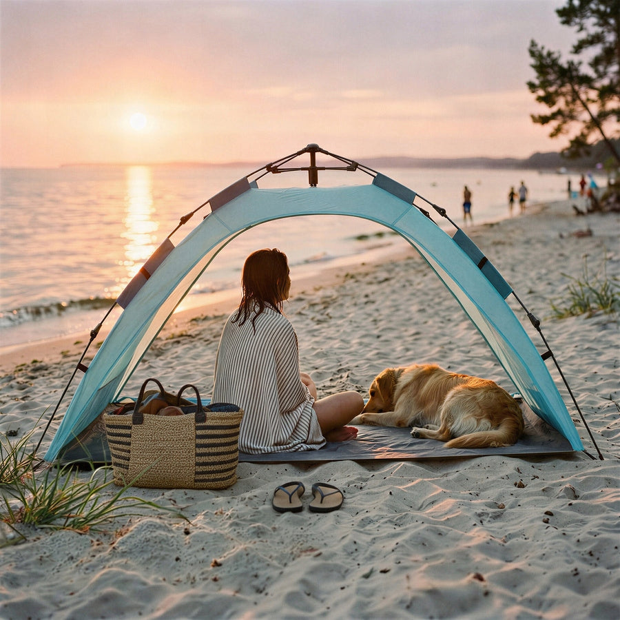 NILS NC4802 AUTOMATIC TENT BLUE Kind travel